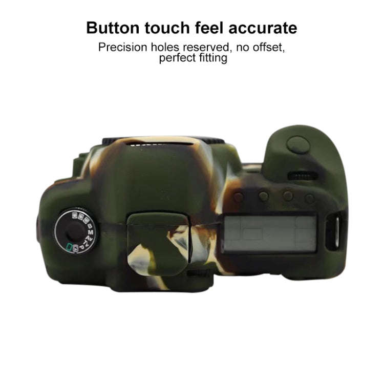 For Canon EOS 5D Mark II Soft Silicone Protective Case(Camouflage)