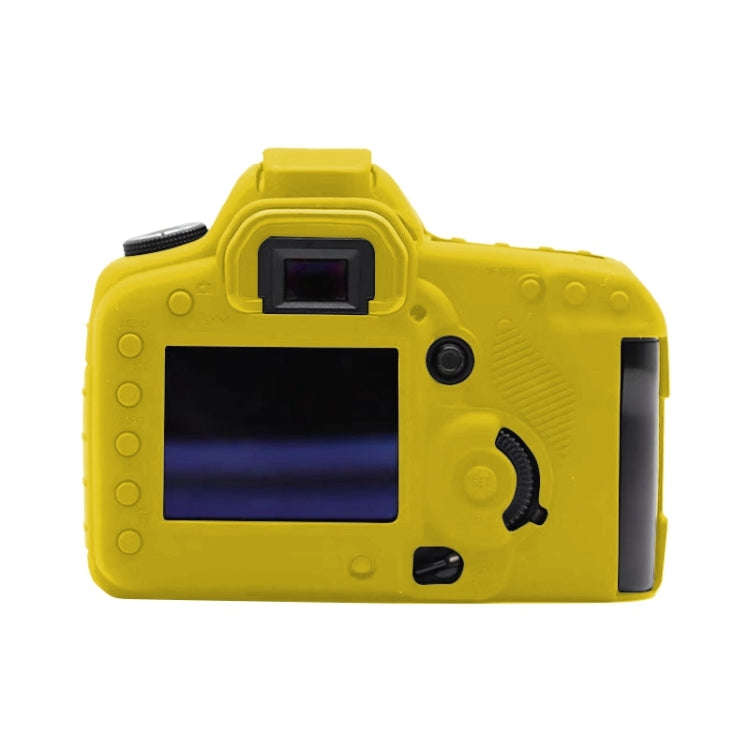 For Canon EOS 5D Mark II Soft Silicone Protective Case(Yellow)