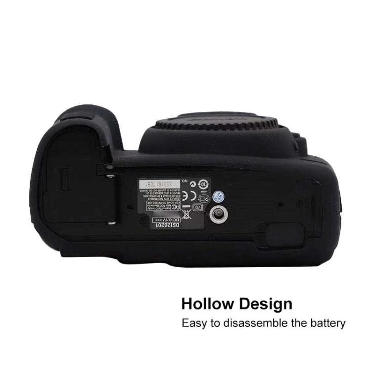 For Canon EOS 5D Mark II Soft Silicone Protective Case(Yellow)