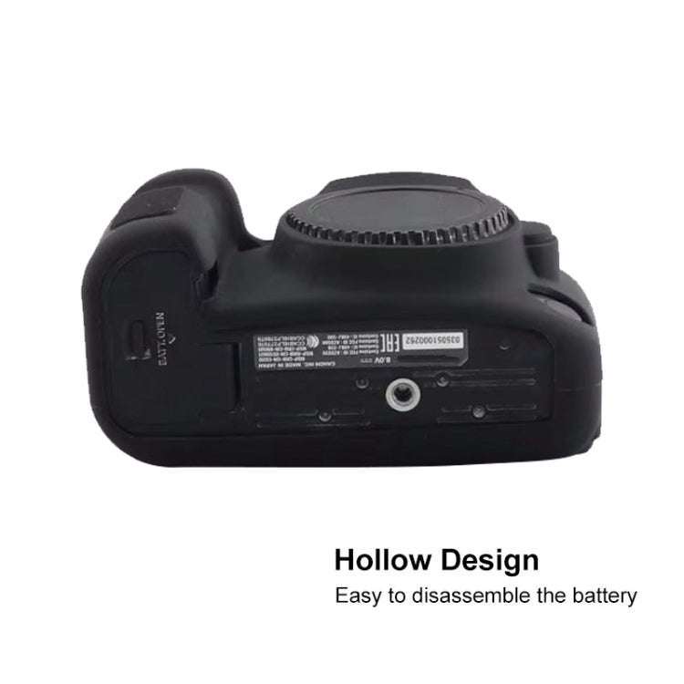 For Canon EOS 6D Mark II Soft Silicone Protective Case (Black)