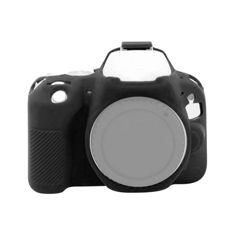 For Canon EOS 200D / EOS 200D Mark II Soft Silicone Protective Case(Black)