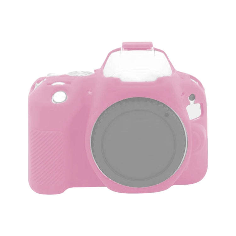For Canon EOS 200D / EOS 200D Mark II Soft Silicone Protective Case(Pink)