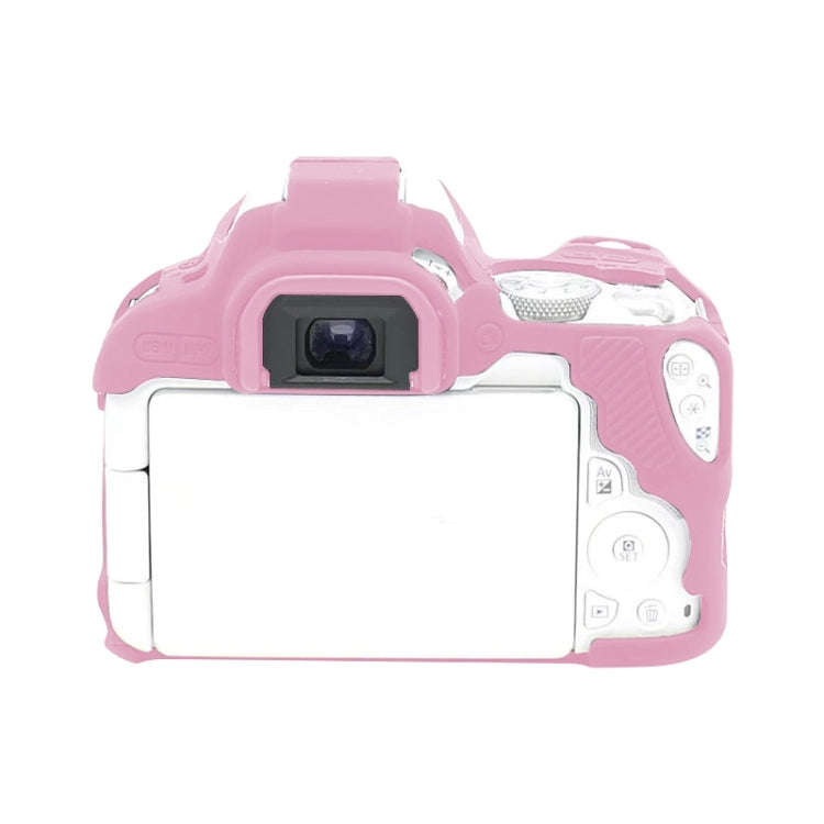 For Canon EOS 200D / EOS 200D Mark II Soft Silicone Protective Case(Pink)