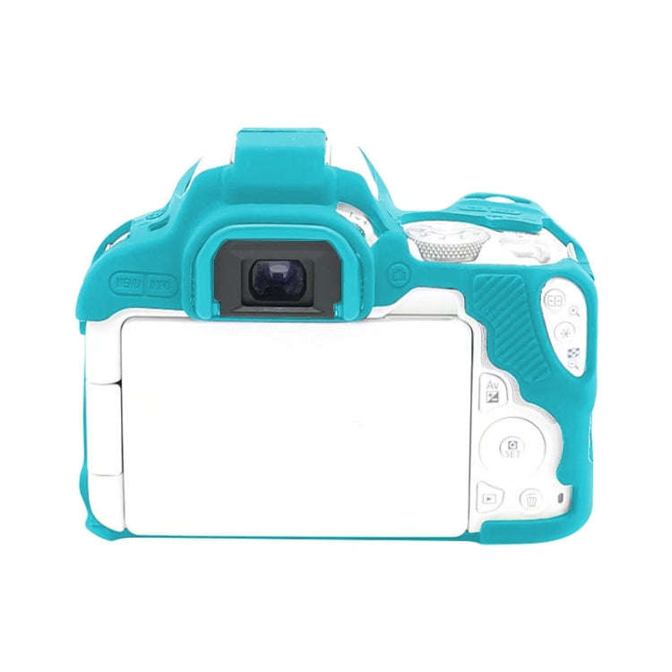 For Canon EOS 200D / EOS 200D Mark II Soft Silicone Protective Case(Blue)