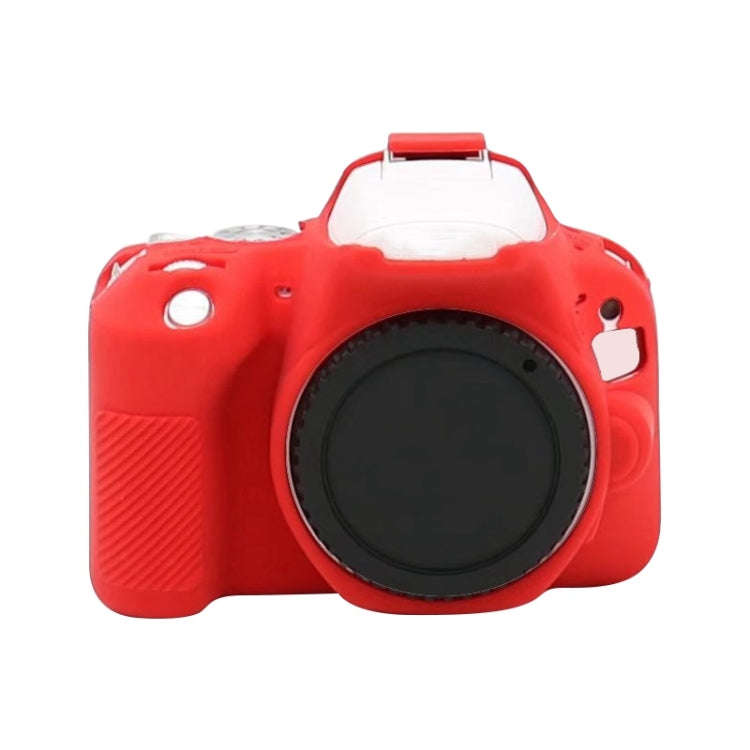 For Canon EOS 200D / EOS 200D Mark II Soft Silicone Protective Case(Red)
