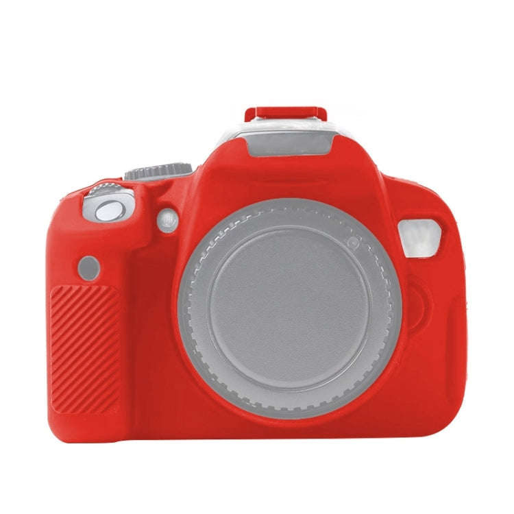 For Canon EOS 600D Soft Silicone Protective Case(Red)
