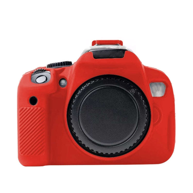 For Canon EOS 600D Soft Silicone Protective Case(Red)