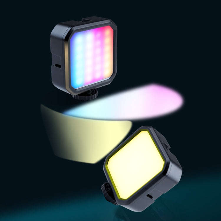 MJ88 Pocket 3000-7000K+RGB Full Color Beauty Fill Light Handheld Camera Photography Streamer LED ...