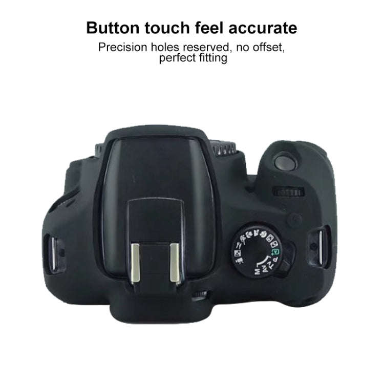 Soft Silicone Protective Case for Canon EOS 2000D (Yellow)