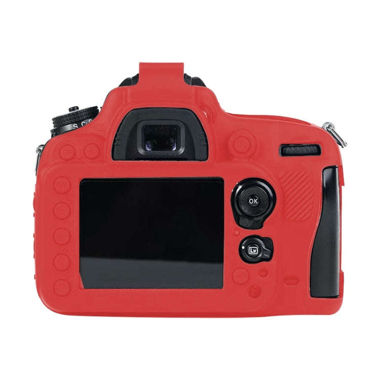 For Nikon D600 / D610 Soft Silicone Protective Case(Red)