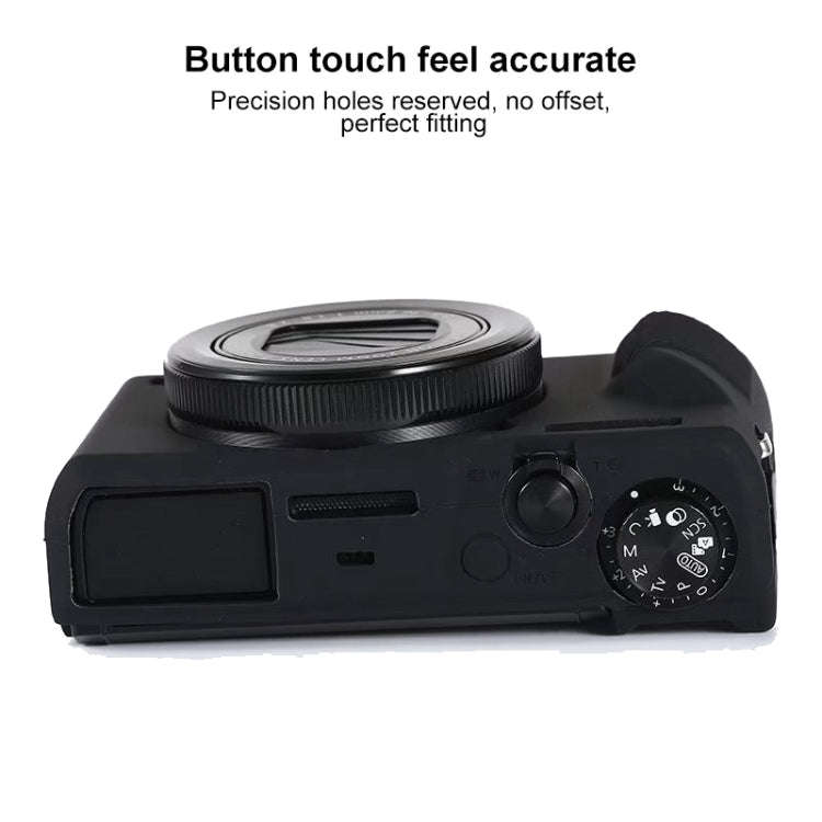 For Canon PowerShot G7 X Mark III / G7X III / G7X3 Soft Silicone Protective Case(Rose Red)