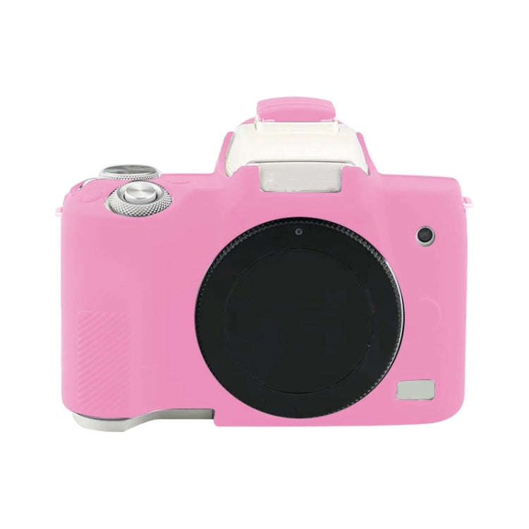 For Canon EOS M50 Mark II / M50 II Soft Silicone Protective Case(Rose Red)