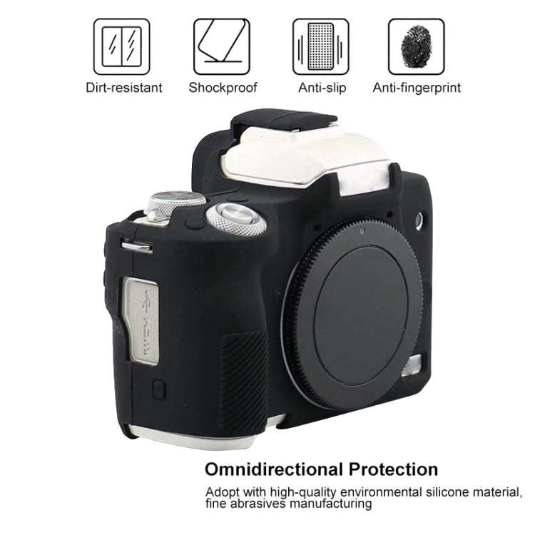 For Canon EOS M50 Mark II / M50 II Soft Silicone Protective Case(Coffee)