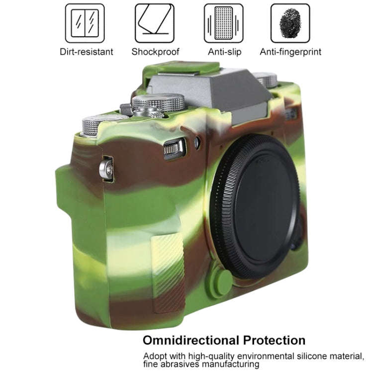 For FUJIFILM X-T30 Soft Silicone Protective Case(Camouflage)