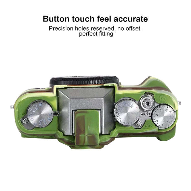 For FUJIFILM X-T30 Soft Silicone Protective Case(Camouflage)