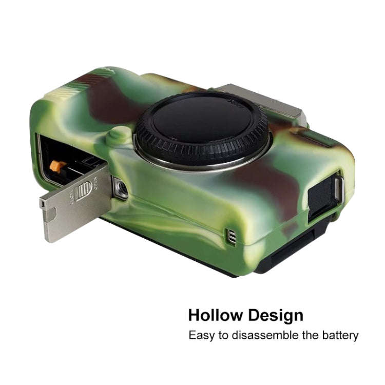 Soft Silicone Protective Case for FUJIFILM X-T200 (Camouflage)