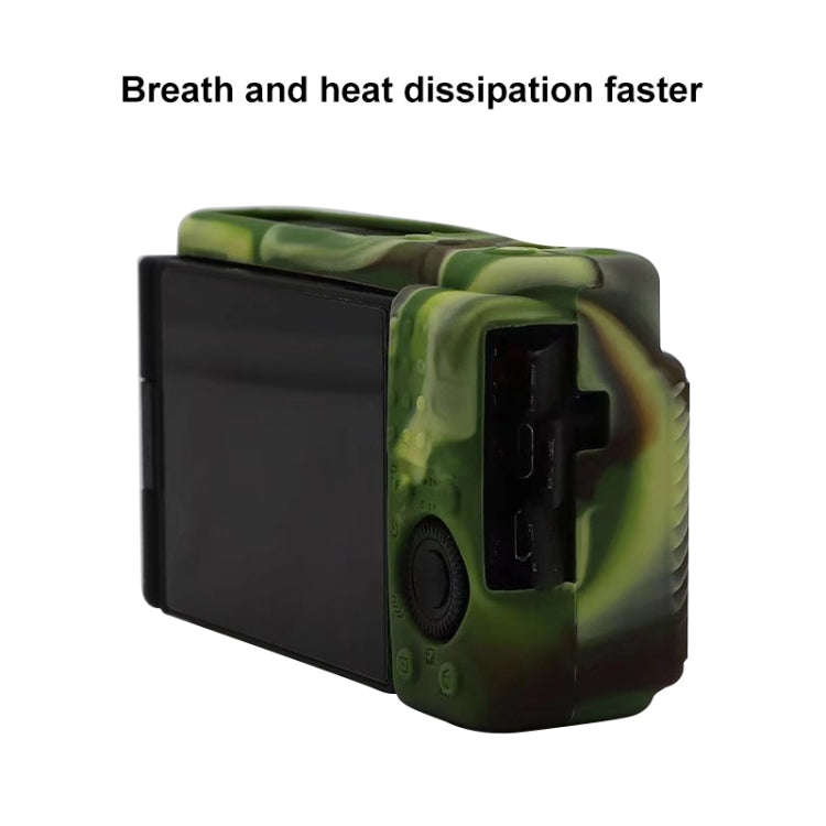 Soft Silicone Protective Case for Sony ZV-1 (Camouflage)