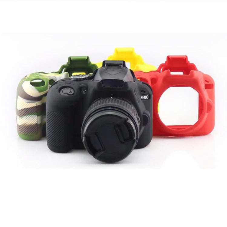 Soft Silicone Protective Case for Nikon D3400 / D3300 (Black)