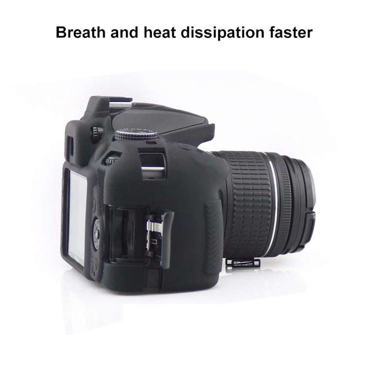 Soft Silicone Protective Case for Nikon D3400 / D3300 (Red)