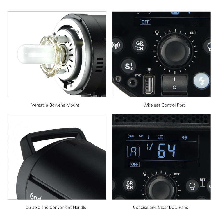 Godox DP600III Studio Flash Light 600Ws Bowens Mount Studio Speedlight(UK Plug)