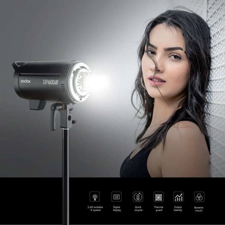 Godox DP600III Studio Flash Light 600Ws Bowens Mount Studio Speedlight(UK Plug)