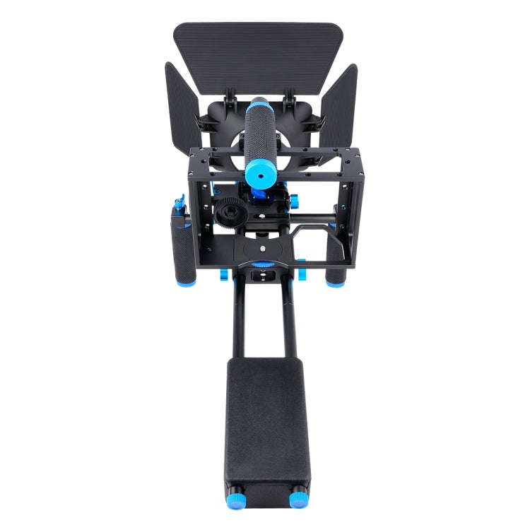 YELANGU D222 Dual Handles Camera Shoulder Mount + Camera Cage Stabilizer Kit with Matte Box + Fol...