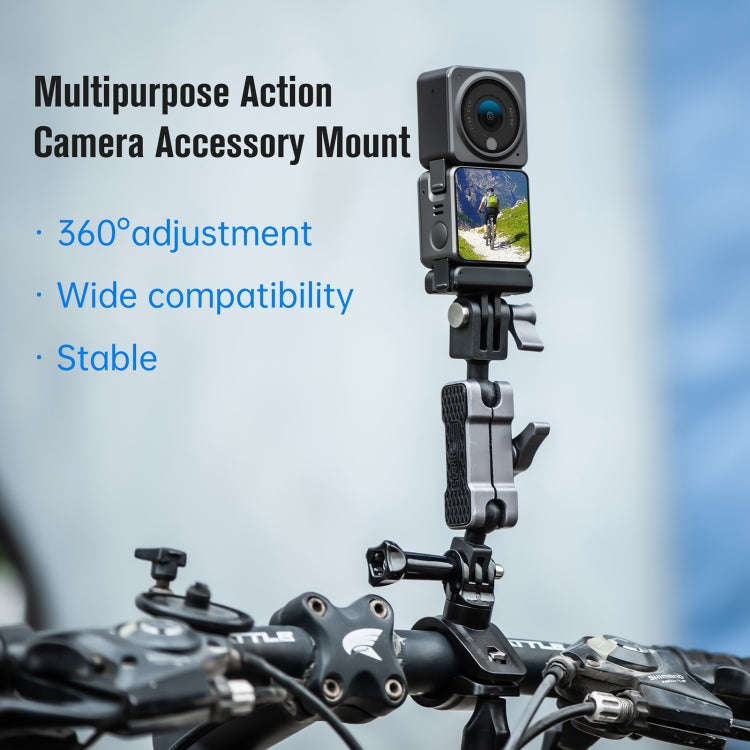 STARTRC  Aluminium Alloy Mount Adapter Adjustable Arm(Black Silver)