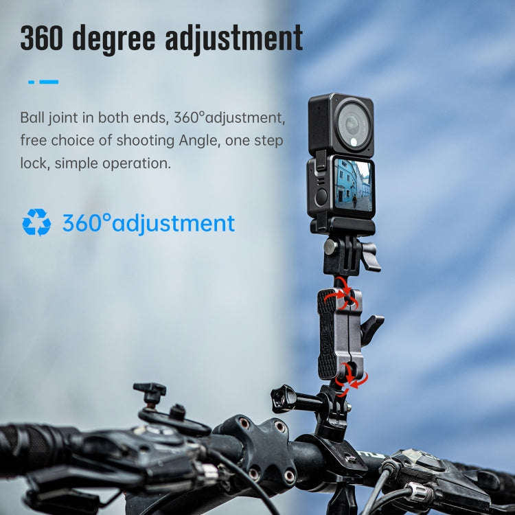 STARTRC  Aluminium Alloy Mount Adapter Adjustable Arm(Black Silver)