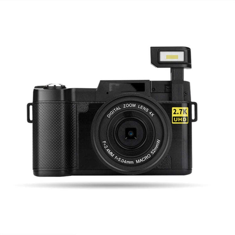 R2 2.7K Vlog Camera 4X Zoom Digital Camera with 3.0 inch Flip Screen (Black)