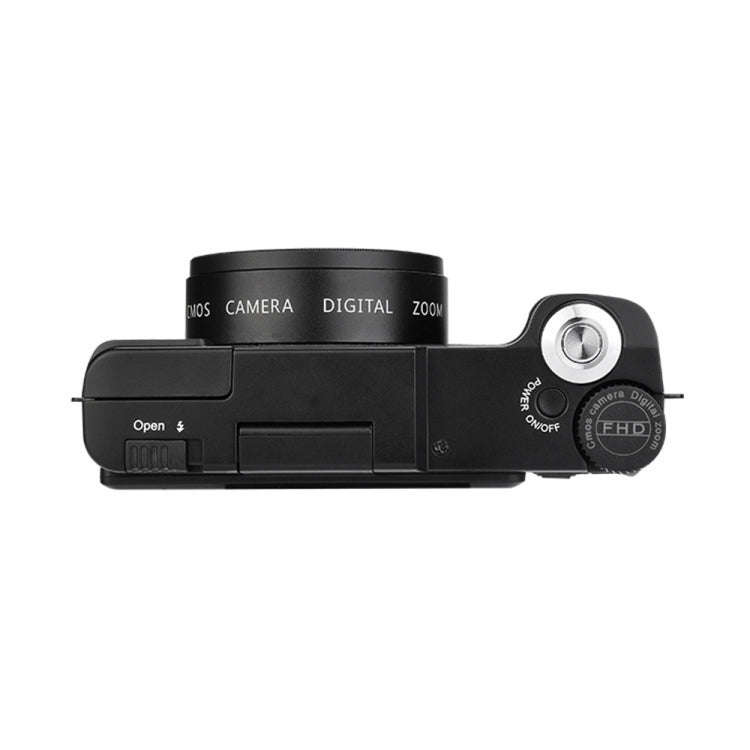 R2 2.7K Vlog Camera 4X Zoom Digital Camera with 3.0 inch Flip Screen (Black)