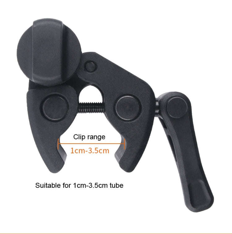 Clamp Mount Connecting Adapter Kit with Waterproof Back Cover for GoPro HERO6 /5(Black)