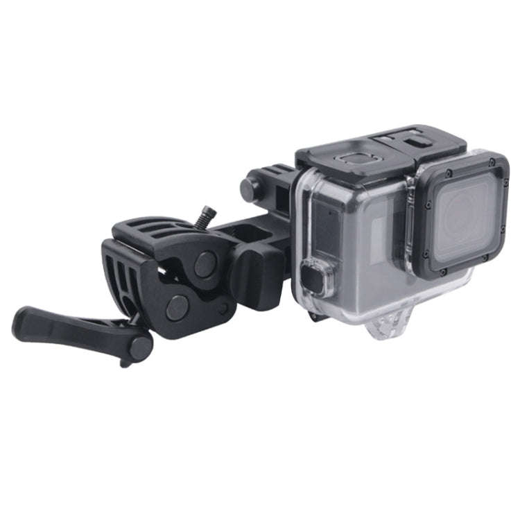 Clamp Mount Connecting Adapter Kit with Waterproof Back Cover for GoPro HERO6 /5(Black)