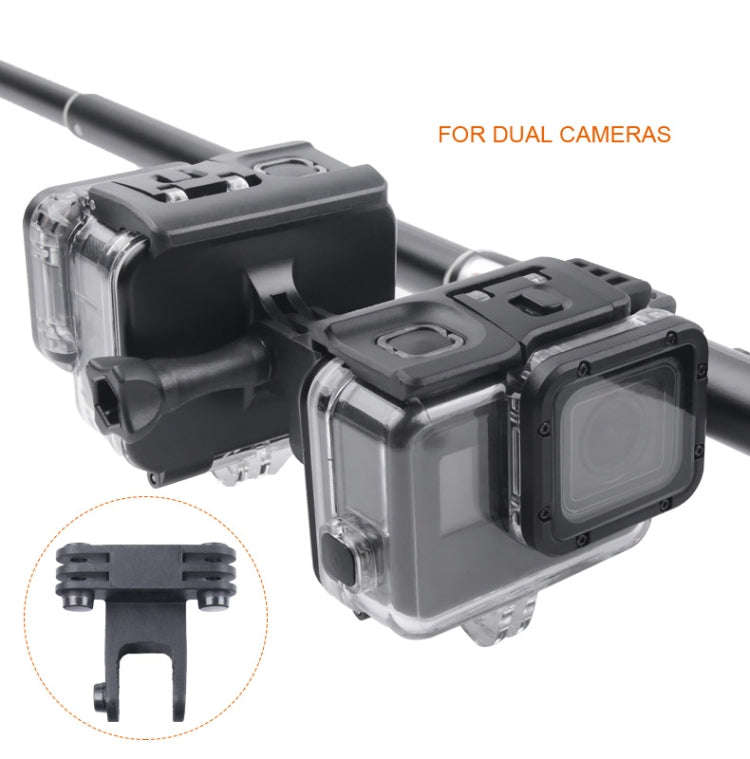 Clamp Mount Connecting Adapter Kit with Waterproof Back Cover for GoPro HERO6 /5(Black)