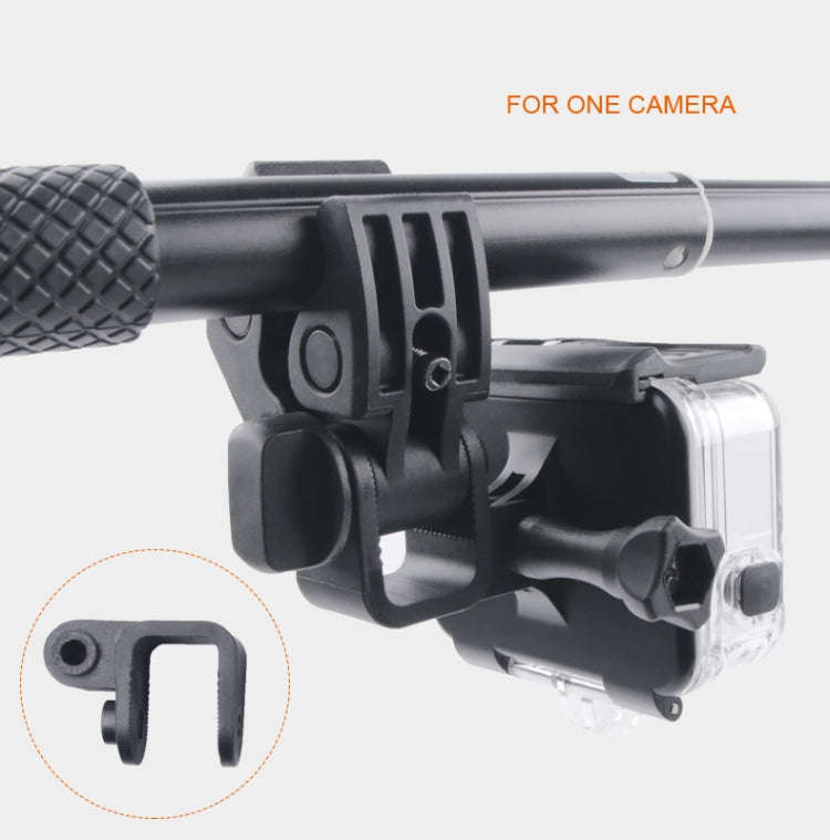Clamp Mount Connecting Adapter Kit with Waterproof Back Cover for GoPro HERO6 /5(Black)