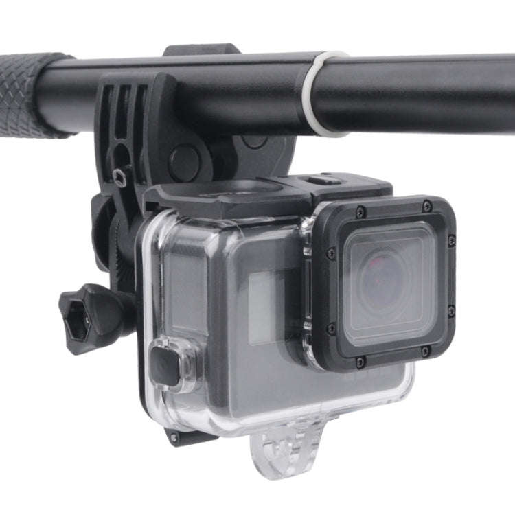 Clamp Mount Connecting Adapter Kit with Waterproof Back Cover for GoPro HERO6 /5(Black)