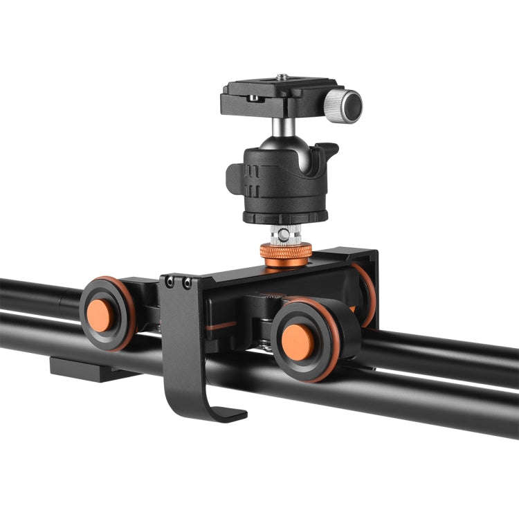 YELANGU L4X-BE YLG1817A 60cm Aluminum Alloy Splicing Slide Rail Track + 3-Wheel Video Pulley Roll...