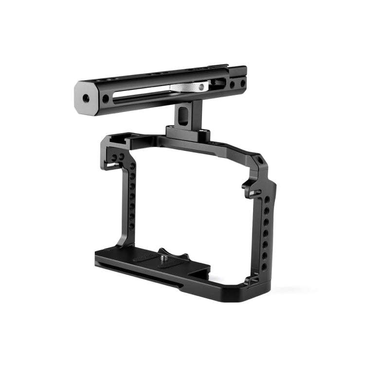 YELANGU C22 YLG0334B Video Camera Cage Stabilizer with Handle for Canon EOS R5/R6 (Black)