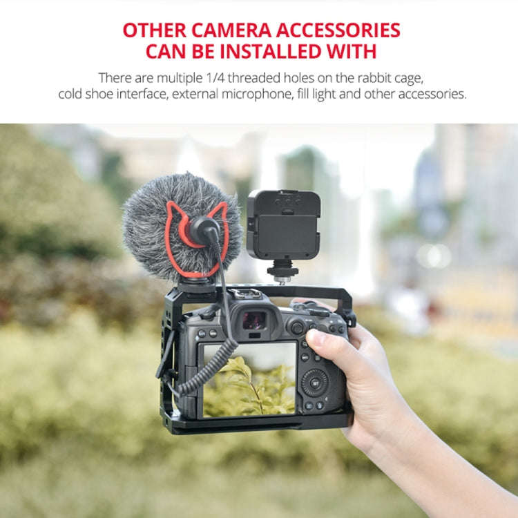 YELANGU C22-A YLG0334B-A Video Camera Cage Stabilizer for Canon EOS R5/R6/R(Black)