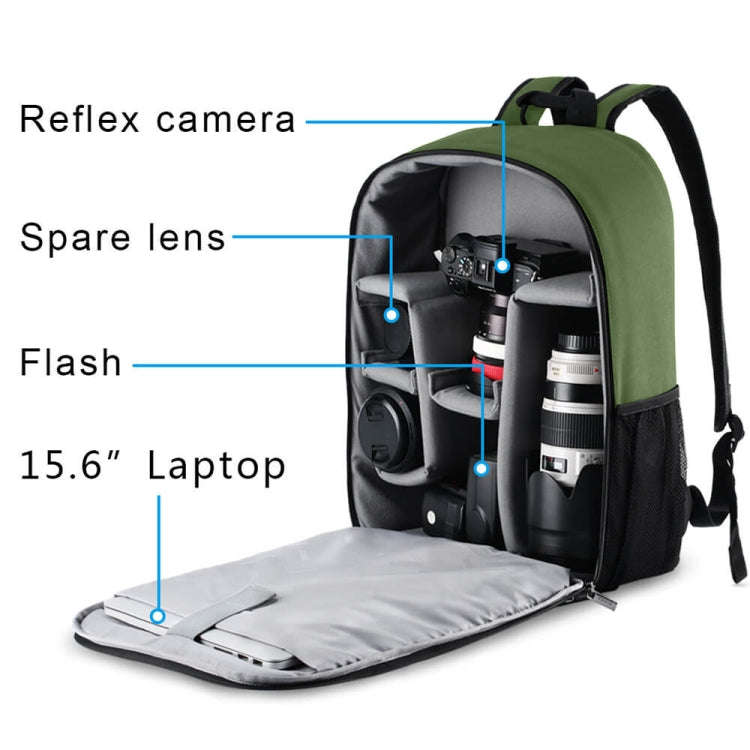 CADeN SLR Camera Shoulder Digital Camera Bag Outdoor Nylon Photography Backpack, Large Size (Army...