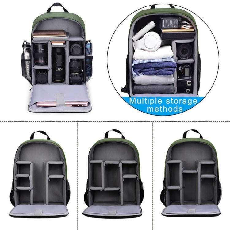 CADeN SLR Camera Shoulder Digital Camera Bag Outdoor Nylon Photography Backpack, Large Size (Army...