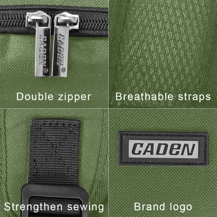 CADeN SLR Camera Shoulder Digital Camera Bag Outdoor Nylon Photography Backpack, Large Size (Army...