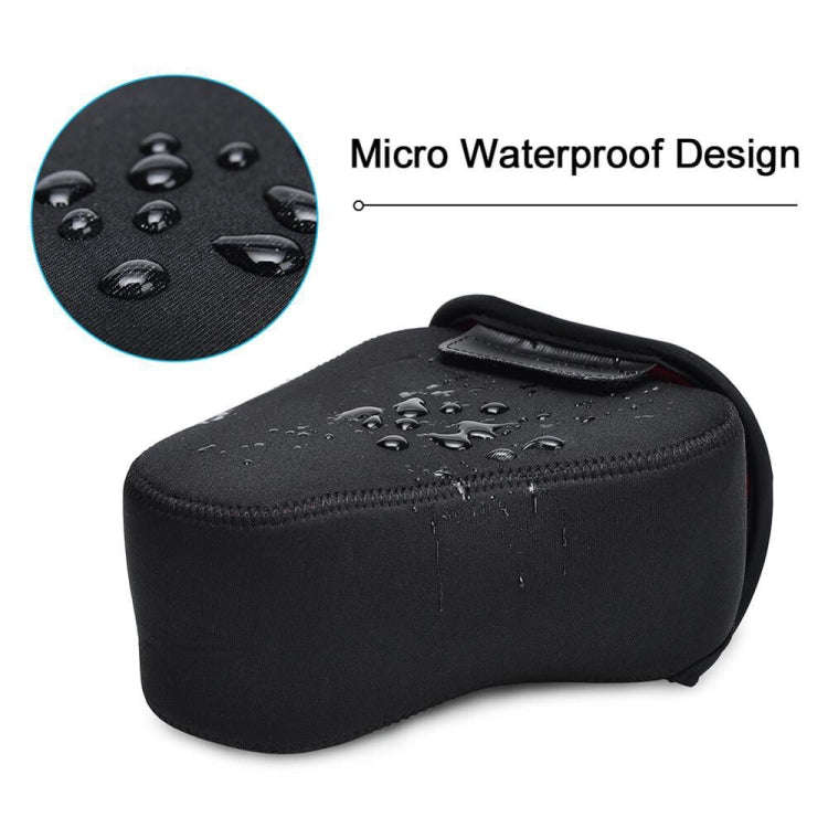 CADeN H6 Shockproof Waterproof Camera Liner Neoprene Bag Case, Size: 17 x 10.5 x 22cm (Black Red)