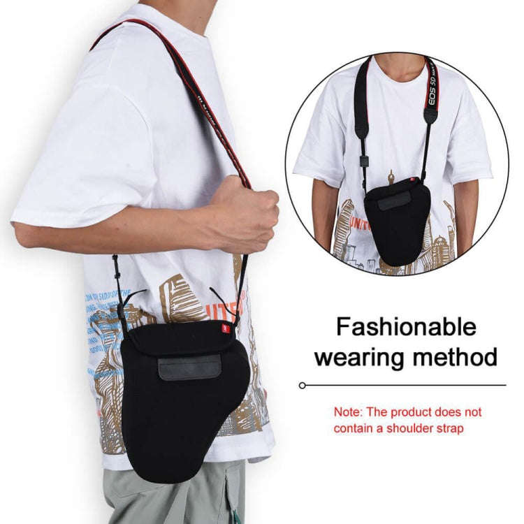 CADeN H6 Shockproof Waterproof Camera Liner Neoprene Bag Case, Size: 17 x 10.5 x 22cm (Black Red)