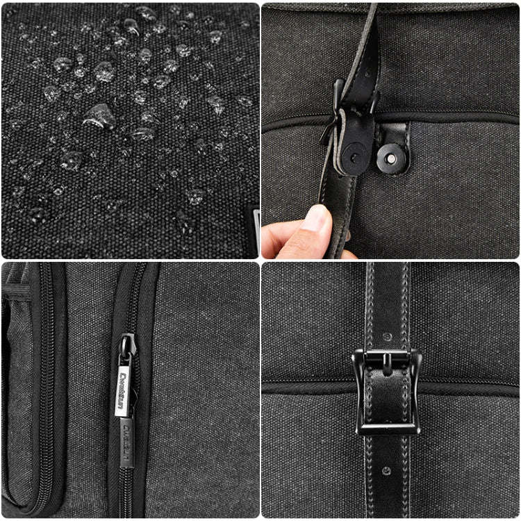 CADeN M8 Side Open Canvas Large Capacity Photography Backpack Shoulder Bag