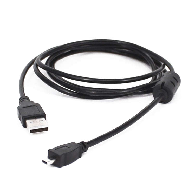 5 PCS 1.5m Mini 8 Pin USB to USB 2.0 Data Charging Cable for Nikon D5100 / D610(Black)