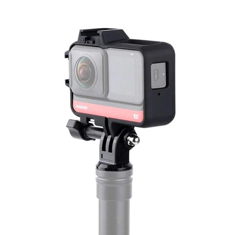 Plastic Frame Mount Protective Case Cage with Tripod Base Adapter & Long Screw & Cold Shoe Base f...