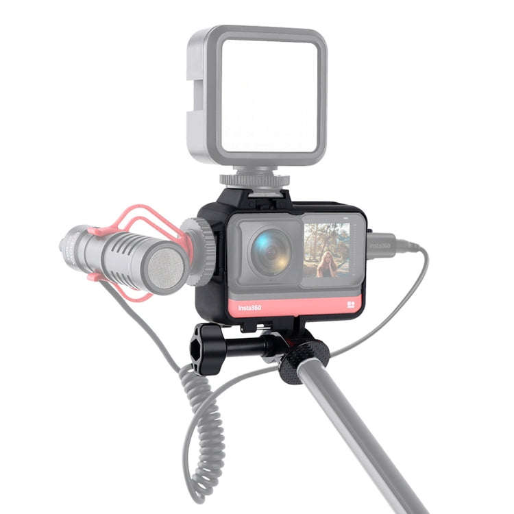 Plastic Frame Mount Protective Case Cage with Tripod Base Adapter & Long Screw & Cold Shoe Base f...