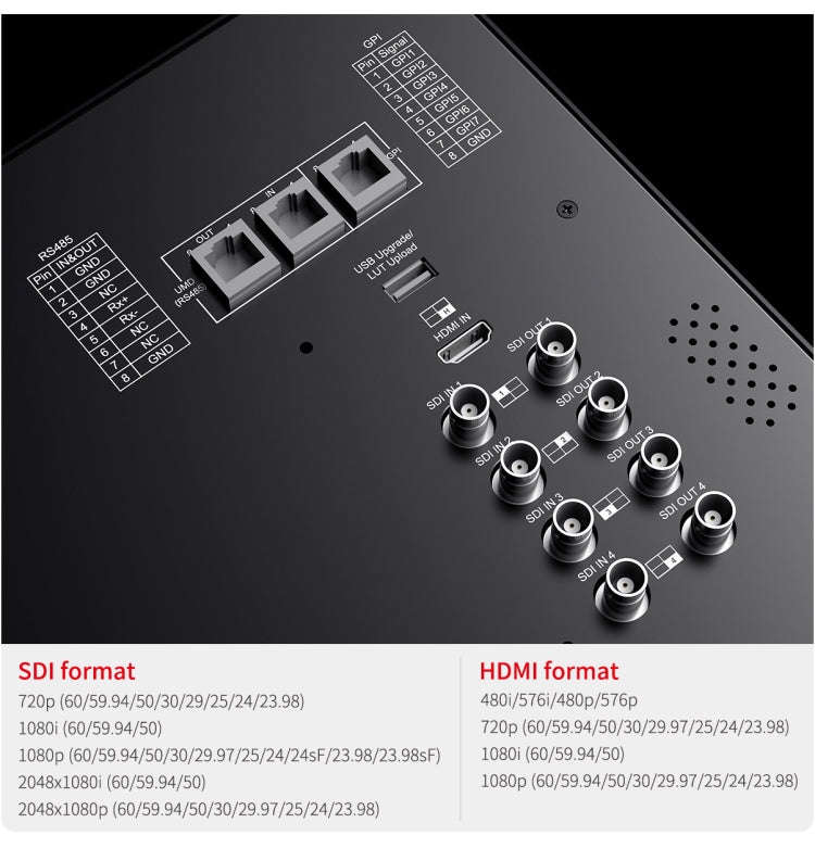 SEETEC ATEM156S 15.6 inch 3G-SDI HDMI Full HD 1920x1080P Multi-camera Broadcast Monitor(EU Plug)
