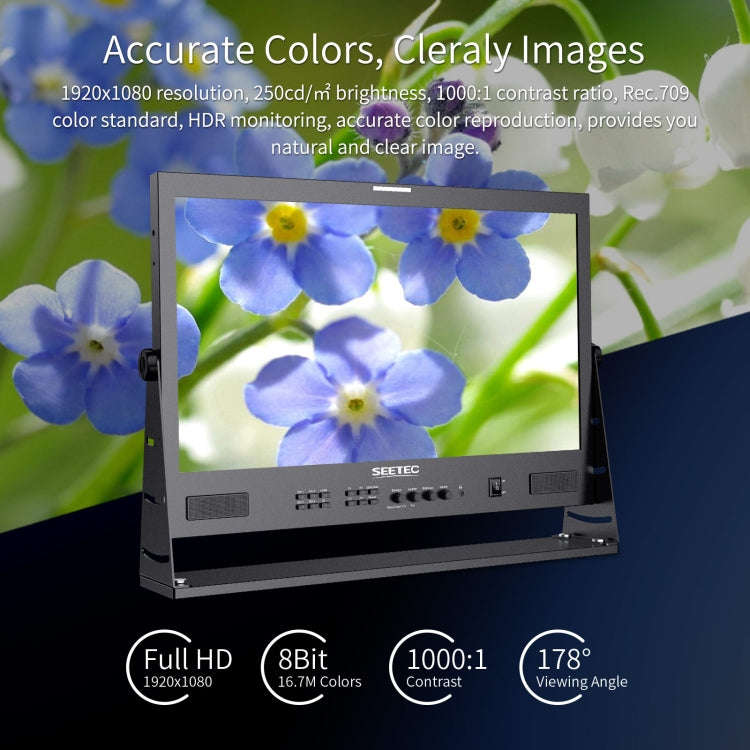 SEETEC ATEM215S 21.5 inch  3G-SDI HDMI Full HD 1920x1080 Multi-camera Broadcast Monitor(US Plug)