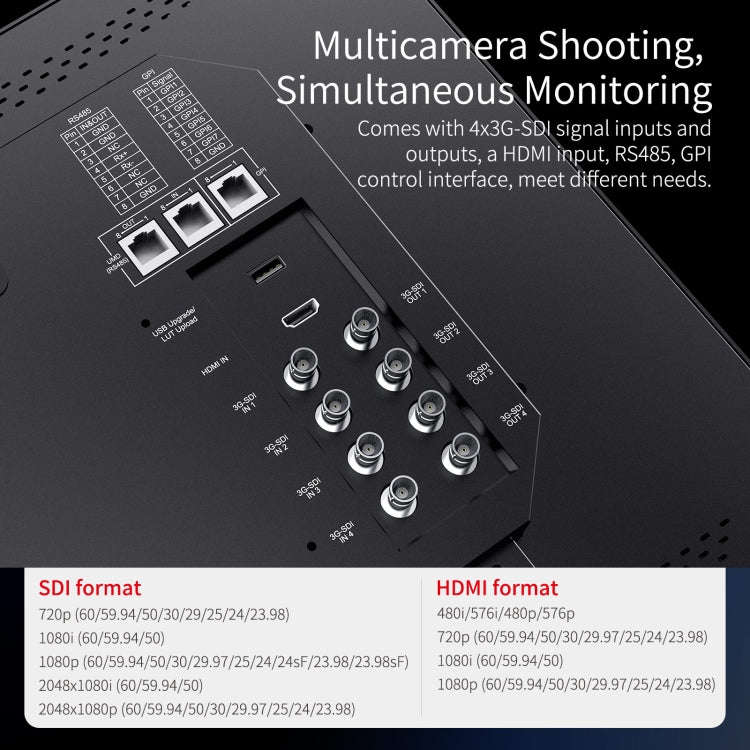 SEETEC ATEM215S 21.5 inch  3G-SDI HDMI Full HD 1920x1080 Multi-camera Broadcast Monitor(US Plug)